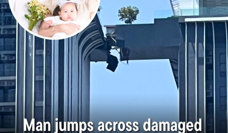 Man jumps across damaged condo skybridge during earthquake to find wife and child