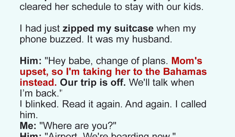 My Husband Canceled Our 10th Anniversary Trip to Take His Mom on Vacation – So I Took Revenge in a Way He Never Saw Coming
