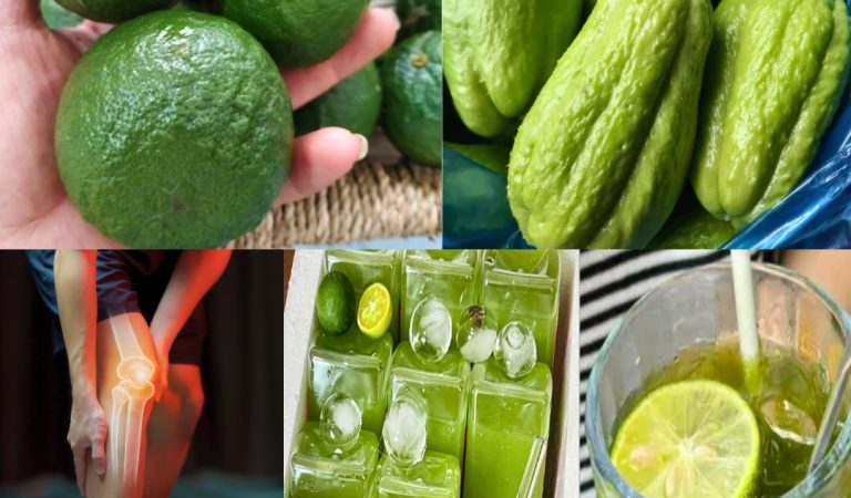 Chayote and lemon mixture for knee pain, swollen feet, high blood pressure and more