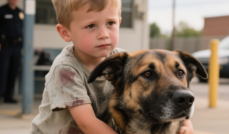 The little boy clinging to my K9 friend — He shared something that broke my heart