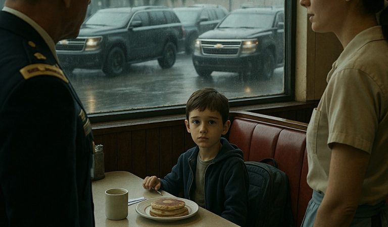 The young waitress gently pushed the plate of pancakes towards the boy – whispering, as always, honey, it’s free… She never asked his name, never expected anything in return!