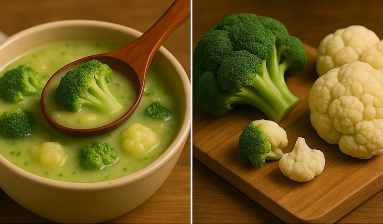 Nourishing Broccoli & Cauliflower Soup for a Happy Stomach!