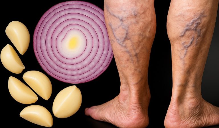 Say Goodbye to Varicose Veins Naturally: Simple Home Remedies with Garlic, Onion & Olive Oil