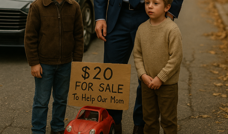 A Millionaire Saw Twin Boys Selling Their Only Toy—He Had No Idea His Kindness Would Change Their Lives Forever