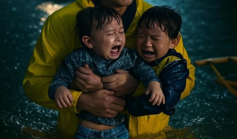 “The Man in the Yellow Jacket”: A Stranger Saved My Children from the Flood and Vanished Without a Name