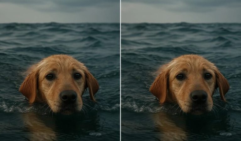 A Stray Dog Leap into the Sea — What Happened Next Stunned the Entire Beach